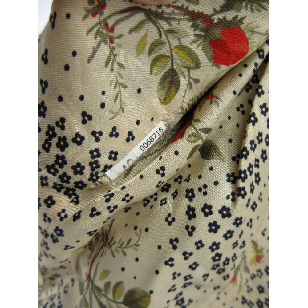 Paul Smith Blazer 6 Olive Jacket Coat Career Floral Lining Italy 42